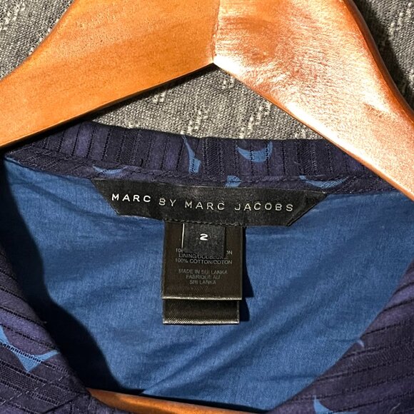 Marc by Marc Jacobs navy floral dress 2 - Picture 2 of 6